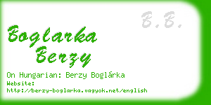 boglarka berzy business card